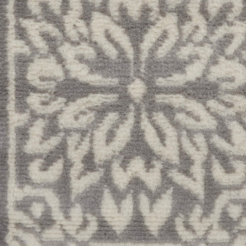 Nourison سجادة نوريسون هوم jubilant الزهرية العاجية/الرمادية 2'3'' x 7'3''، سهلة التنظيف، غير متساقطة، غرفة النوم، غرفة المعيشة، غرفة الطعام، المطبخ (2x7) - Image 5